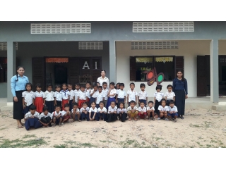 カンボジアシェムリアップ州に寄付したAIAI幼稚園サスダム園
