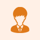 男子学生のアイコン