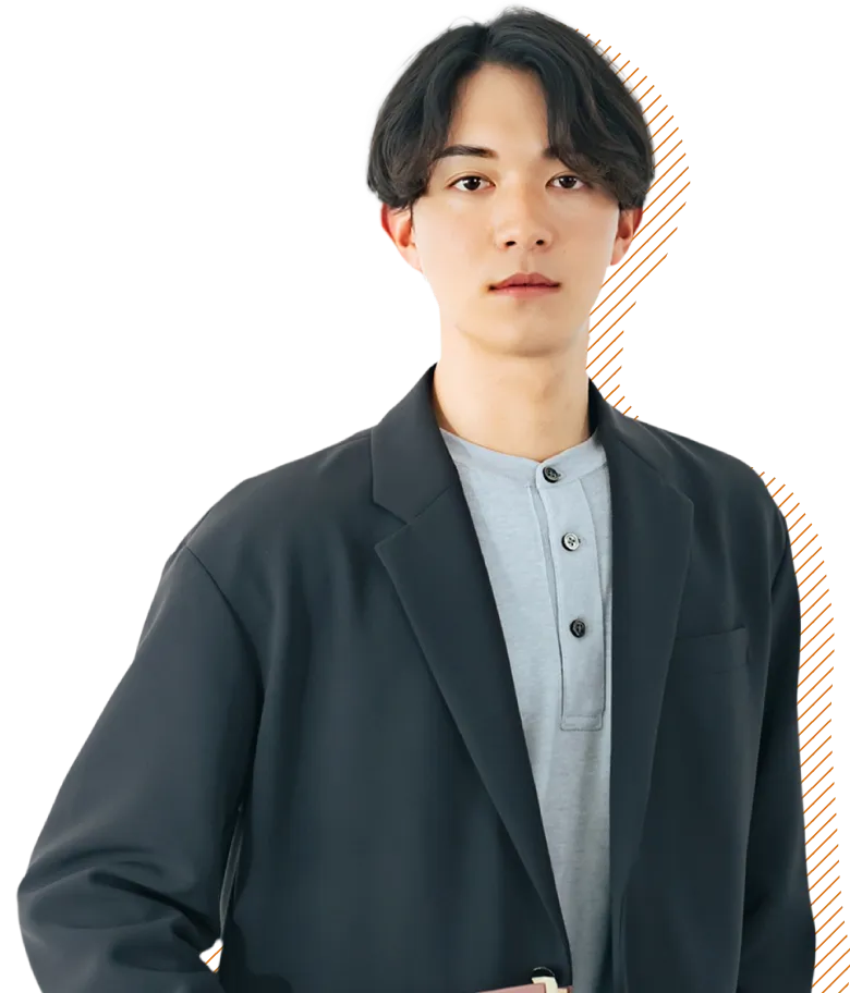 男性の大学生